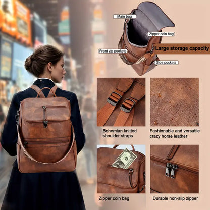 Leather Backpack For Women