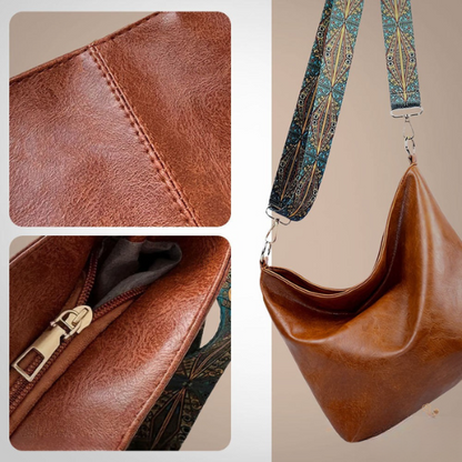 Chelsey's Vintage Charm | Leather Shoulder Bag