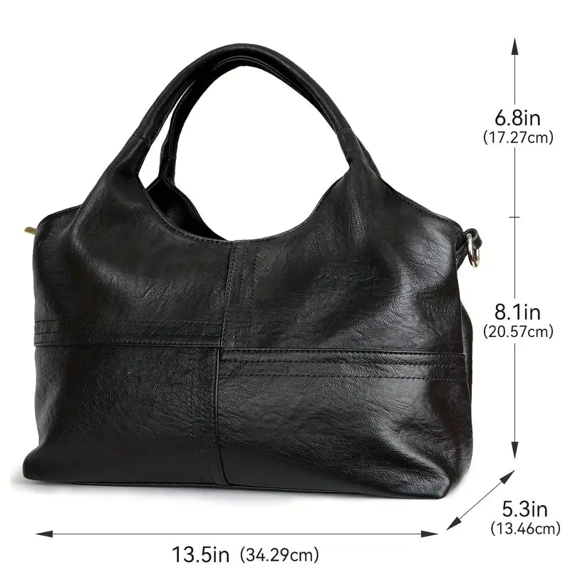 Elegant Leather Women's Crossbody Shoulder Bag