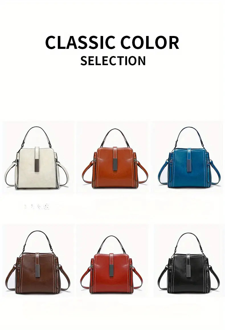 Retro Crossbody Bag with Adjustable Strap